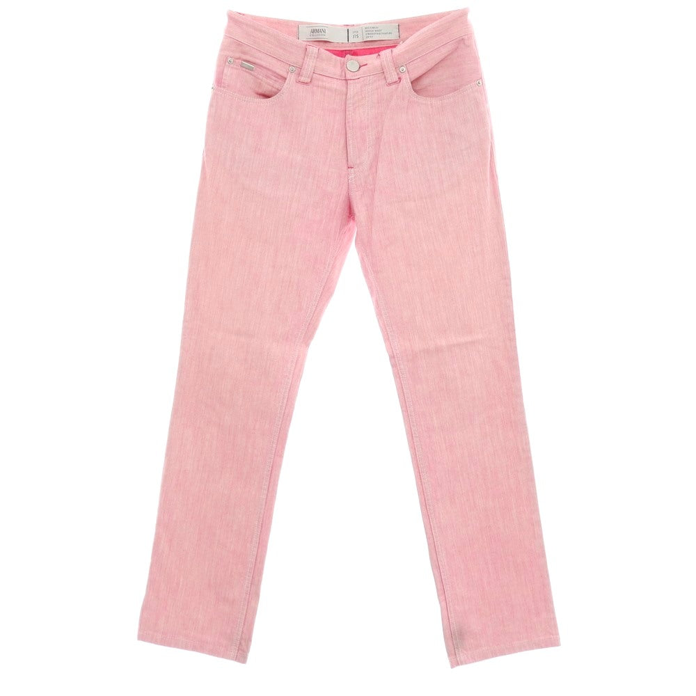 【中古】アルマーニ コレッツォーニ ARMANI COLLEZIONI ストレッチ コットン 5ポケットパンツ ピンク【サイズ31】【 状態ランクB 】【 メンズ 】