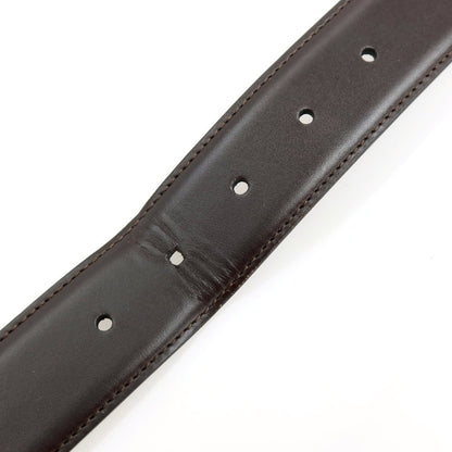【中古】サルヴァトーレフェラガモ Salvatore Ferragamo レザー ベルト ダークブラウン【サイズ表記なし（約93.5cm位）】【 状態ランクB 】【 メンズ 】