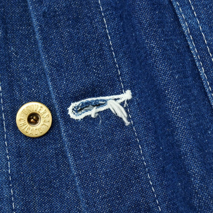【中古】ユニバーサルオーバーオール UNIVERSAL OVERALL Stone Cutter コットン デニム カバーオール ネイビー【サイズ38】【 状態ランクC 】【 メンズ 】