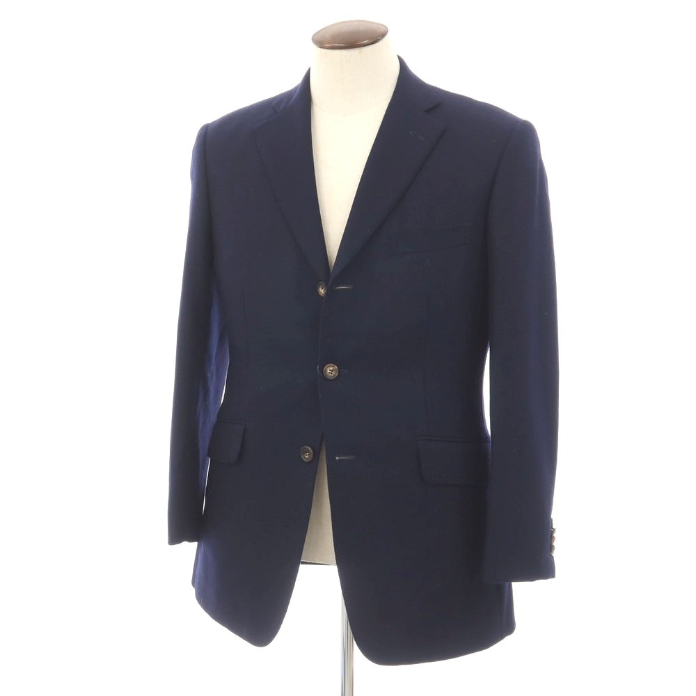 【中古】ダニエルクレミュ DANIEL CREMIEUX ウール 3つボタン テーラードジャケット ネイビー【サイズ50】【 状態ランクB 】【 メンズ 】