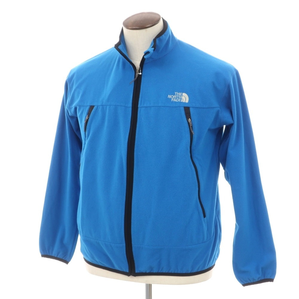 【中古】ザノースフェイス THE NORTH FACE ポリエステル スタンドカラー フリースジャケット ブルー【サイズL】【 状態ランクC 】【 メンズ 】