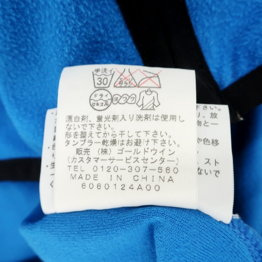 【中古】ザノースフェイス THE NORTH FACE ポリエステル スタンドカラー フリースジャケット ブルー【サイズL】【 状態ランクC 】【 メンズ 】