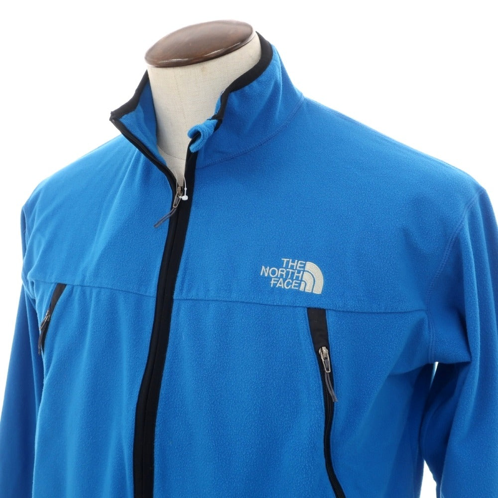 【中古】ザノースフェイス THE NORTH FACE ポリエステル スタンドカラー フリースジャケット ブルー【サイズL】【 状態ランクC 】【 メンズ 】