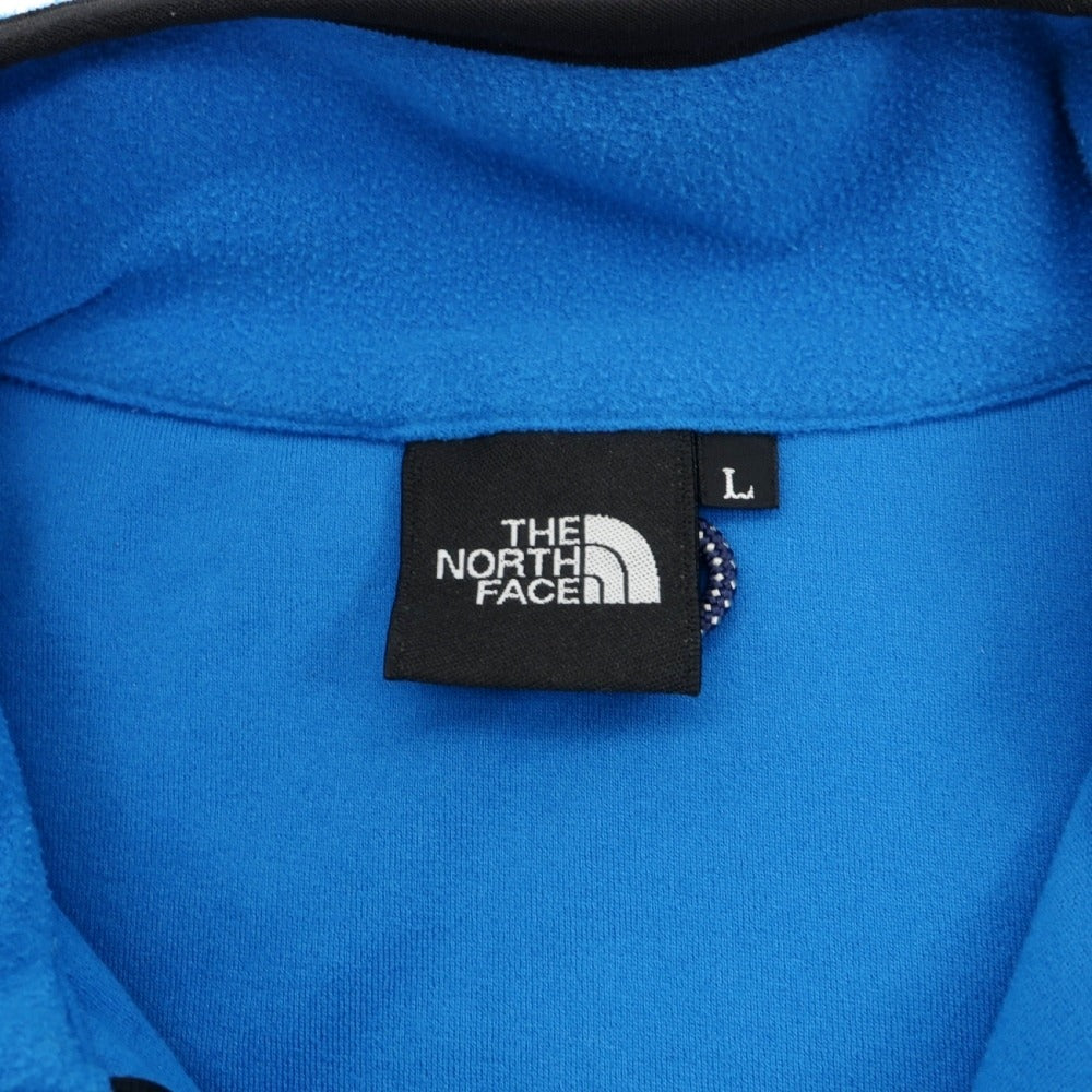 【中古】ザノースフェイス THE NORTH FACE ポリエステル スタンドカラー フリースジャケット ブルー【サイズL】【 状態ランクC 】【 メンズ 】