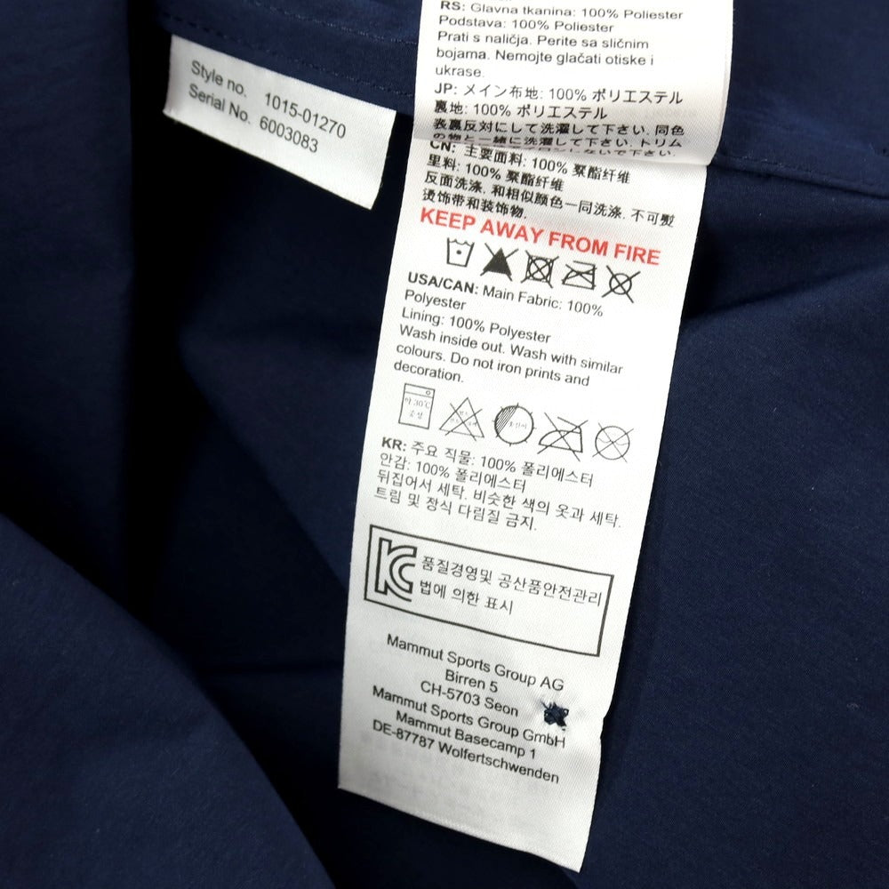 【中古】マムート Mammut ポリエステル 半袖シャツ ネイビー【サイズASIA L】【 状態ランクB 】【 メンズ 】