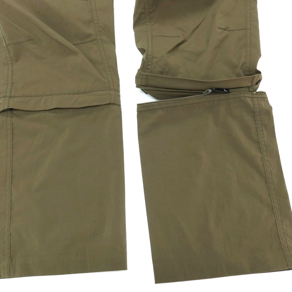 【中古】ザノースフェイス THE NORTH FACE ポリエステル 2WAY イージーパンツ オリーブ【サイズL】【 状態ランクC 】【 メンズ 】