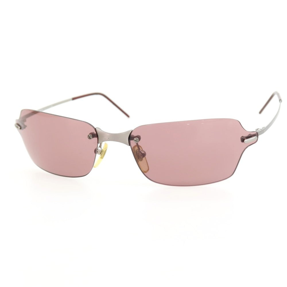 【中古】ジョルジオアルマーニ GIORGIO ARMANI リムレス サングラス シルバーxワイン系【サイズ63□16 125】【 状態ランクC 】【 メンズ 】