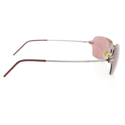 【中古】ジョルジオアルマーニ GIORGIO ARMANI リムレス サングラス シルバーxワイン系【サイズ63□16 125】【 状態ランクC 】【 メンズ 】