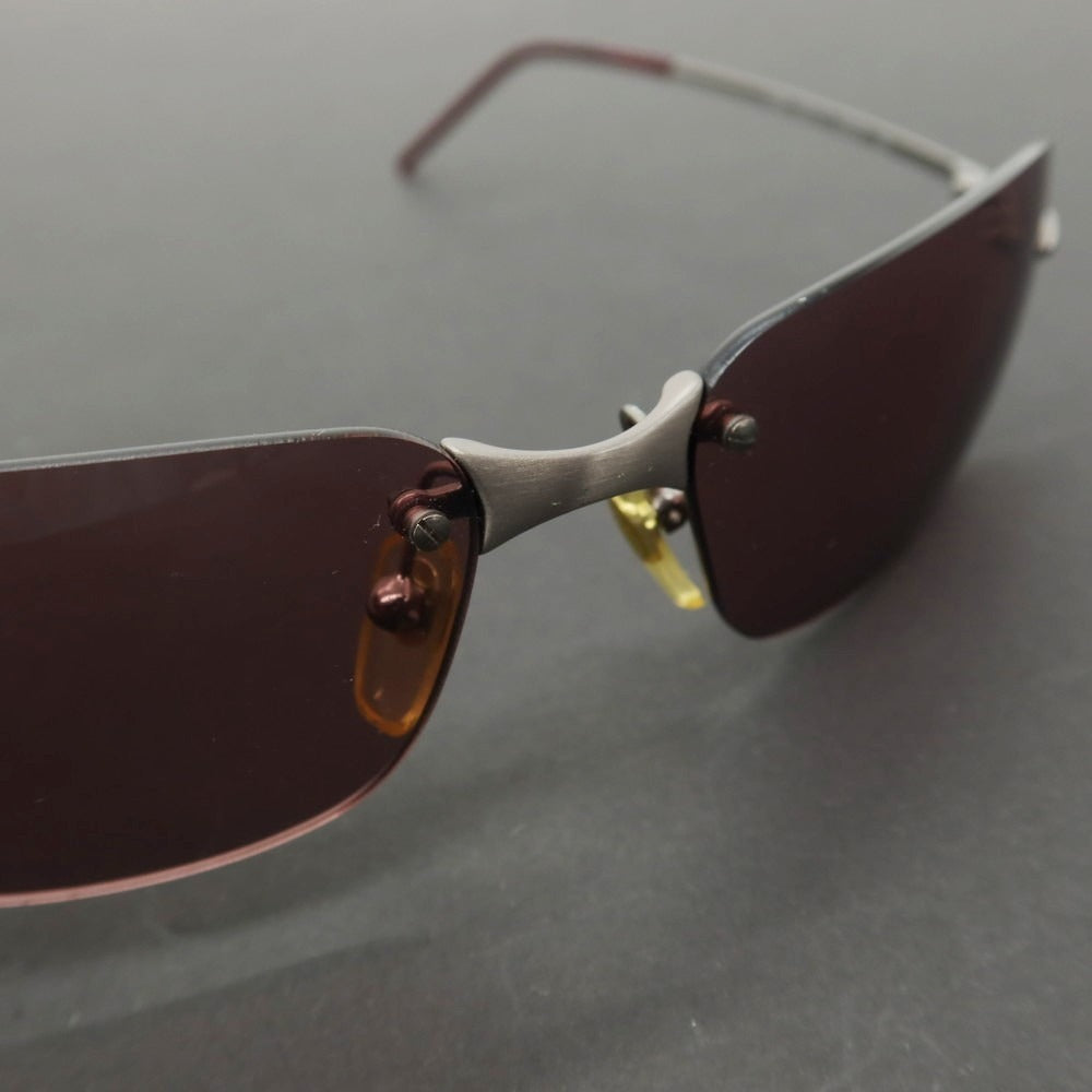 【中古】ジョルジオアルマーニ GIORGIO ARMANI リムレス サングラス シルバーxワイン系【サイズ63□16 125】【 状態ランクC 】【 メンズ 】