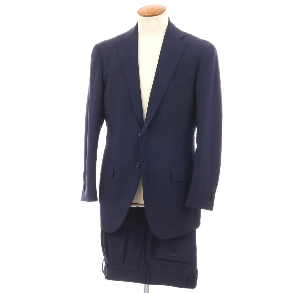 【中古】リングヂャケット RING JACKET MEISTER モヘヤ 3つボタンスーツ ネイビー【サイズ表記なし（M位)】【 状態ランクB 】【 メンズ 】