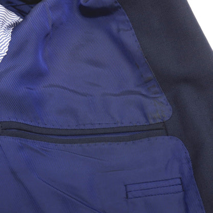 【中古】リングヂャケット RING JACKET MEISTER モヘヤ 3つボタンスーツ ネイビー【サイズ表記なし（M位)】【 状態ランクB 】【 メンズ 】
