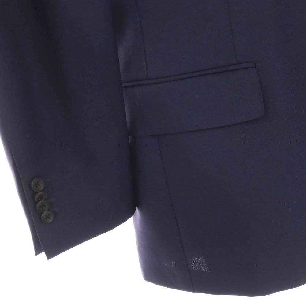 【中古】リングヂャケット RING JACKET MEISTER モヘヤ 3つボタンスーツ ネイビー【サイズ表記なし（M位)】【 状態ランクB 】【 メンズ 】