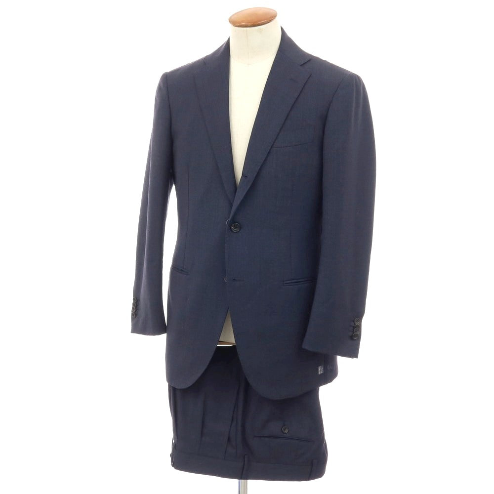 【中古】リングヂャケット RING JACKET MEISTER ウール 3つボタンスーツ ネイビー系【サイズ表記なし（M位)】【 状態ランクA 】【 メンズ 】