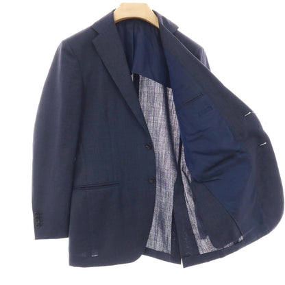 【中古】リングヂャケット RING JACKET MEISTER ウール 3つボタンスーツ ネイビー系【サイズ表記なし（M位)】【 状態ランクA 】【 メンズ 】