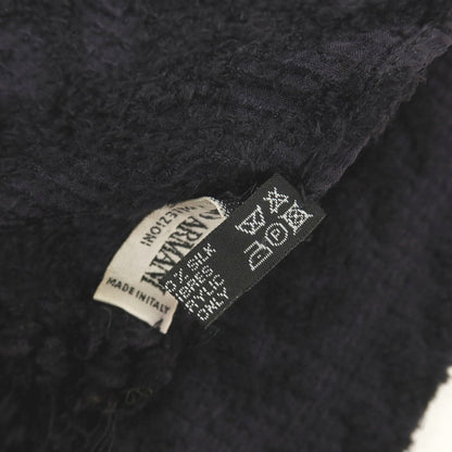 【中古】ジョルジオアルマーニ GIORGIO ARMANI レーヨンシルク ジャカード ストール ダークネイビーxブラック【 状態ランクB 】【 メンズ 】