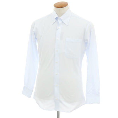 【中古】【未使用】オリヒカ ORIHICA SUPER NON-IRON ポリエステル ボタンダウン ドレスシャツ ライトブルー【サイズM】【 状態ランクS 】【 メンズ 】