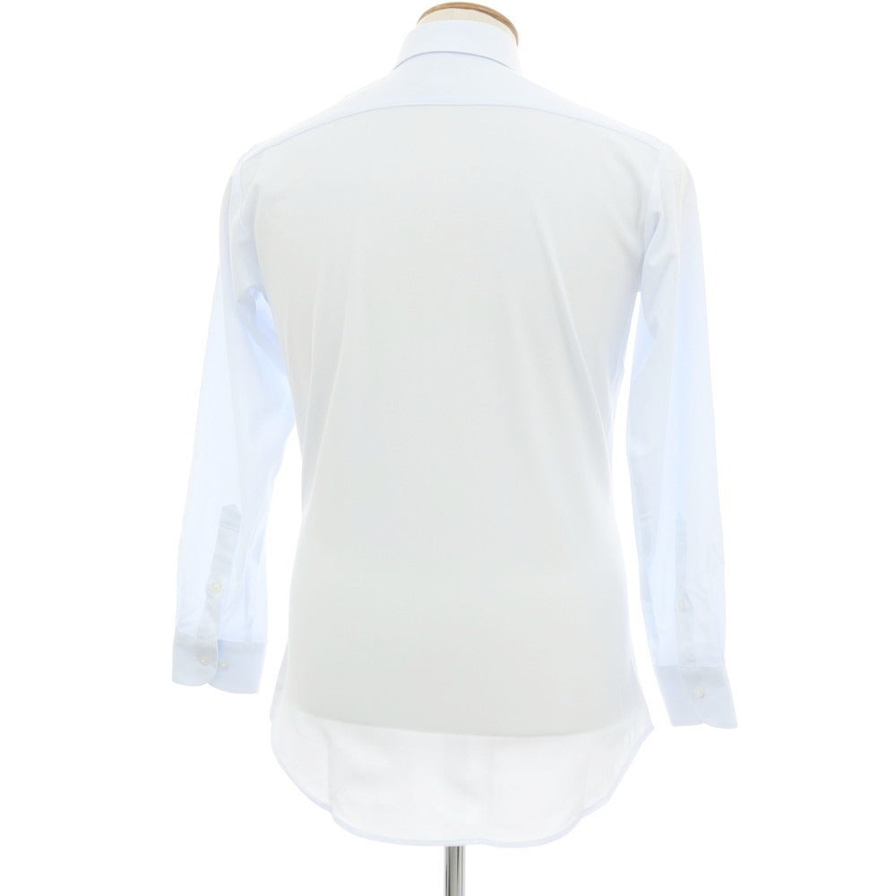 【中古】【未使用】オリヒカ ORIHICA SUPER NON-IRON ポリエステル ボタンダウン ドレスシャツ ライトブルー【サイズM】【 状態ランクS 】【 メンズ 】
