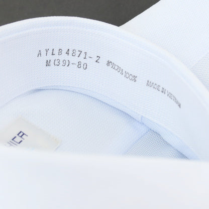 【中古】【未使用】オリヒカ ORIHICA SUPER NON-IRON ポリエステル ボタンダウン ドレスシャツ ライトブルー【サイズM】【 状態ランクS 】【 メンズ 】