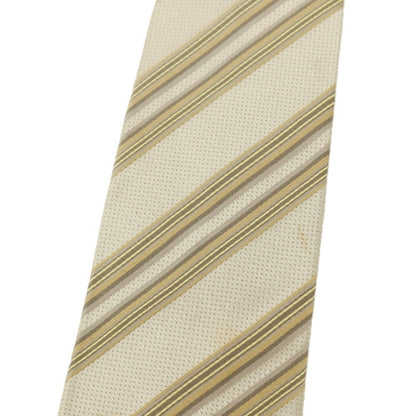 【SALE30%OFF/返品不可】【中古】シーケーカルバンクライン ck シルク ストライプ柄ネクタイ ベージュ【 状態ランクC 】【 メンズ 】