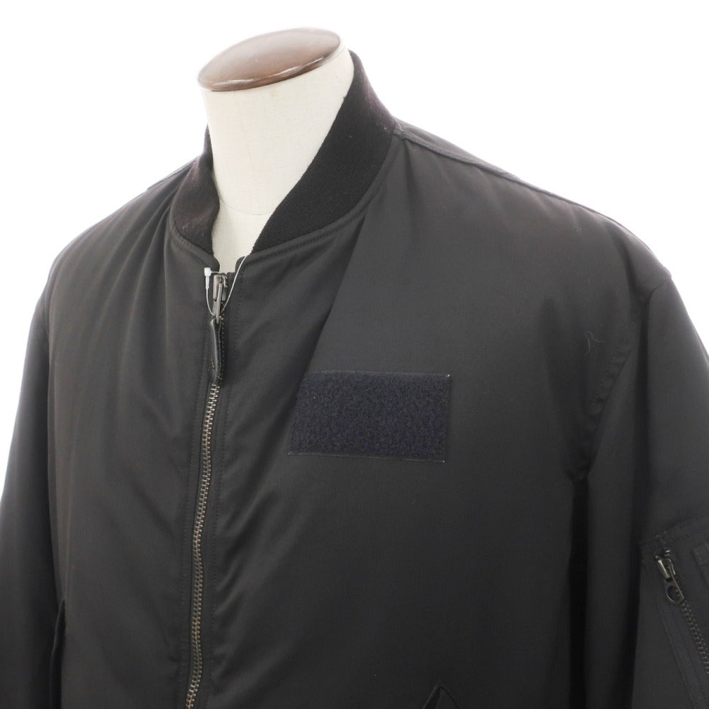 【中古】シオタ CIOTA ナイロンコットン系 MA-1 フライトジャケット 中綿ブルゾン ブラック【サイズ表記なし（L位）】【 状態ランクB 】【 メンズ 】