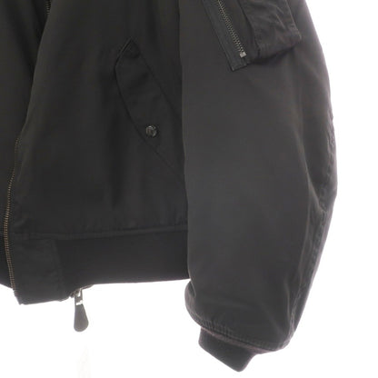 【中古】シオタ CIOTA ナイロンコットン系 MA-1 フライトジャケット 中綿ブルゾン ブラック【サイズ表記なし（L位）】【 状態ランクB 】【 メンズ 】