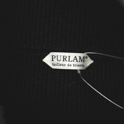 【中古】プラム PURLAM ミドルゲージ ポリエステルウール ハイネック プルオーバーニット ブラック【サイズ3】【 状態ランクB 】【 メンズ 】