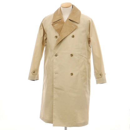 【中古】トラディショナルウェザーウェア Traditional Weatherwear コットン ストームシール ダブルブレストコート ベージュ【サイズ36】【 状態ランクB 】【 メンズ 】