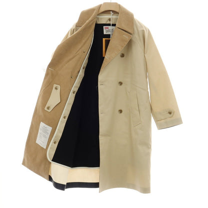 【中古】トラディショナルウェザーウェア Traditional Weatherwear コットン ストームシール ダブルブレストコート ベージュ【サイズ36】【 状態ランクB 】【 メンズ 】