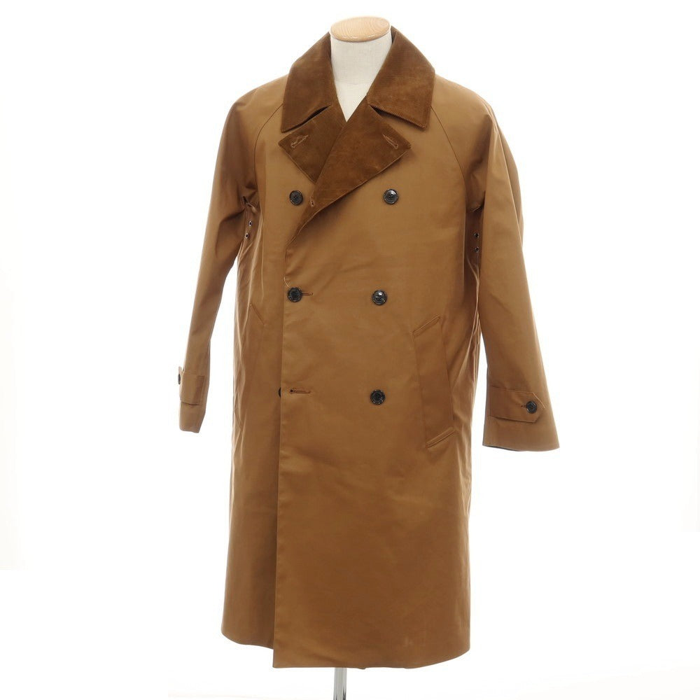 【中古】トラディショナルウェザーウェア Traditional Weatherwear コットン ストームシール ダブルブレストコート キャメルブラウン【サイズ36】【 状態ランクB 】【 メンズ 】