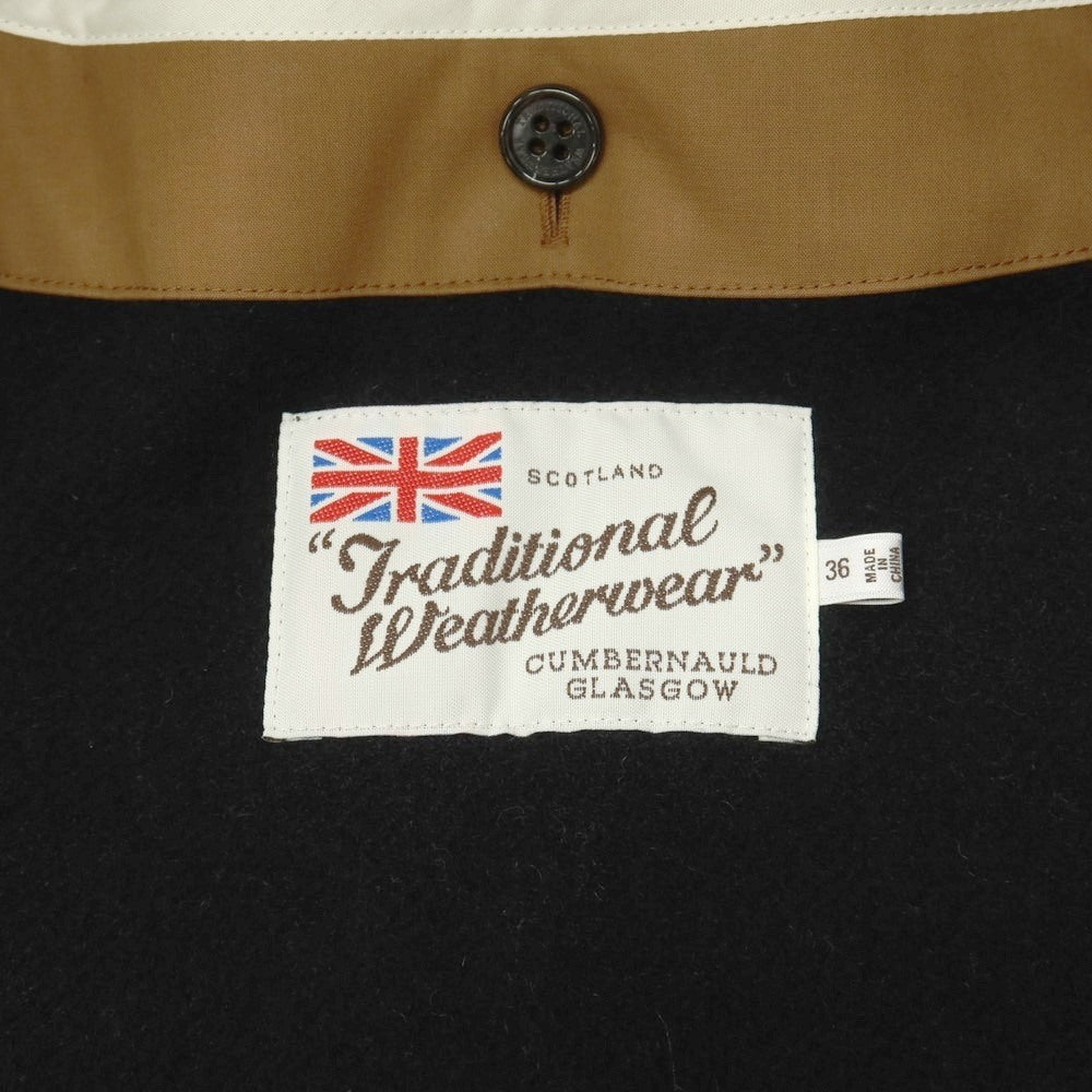 【中古】トラディショナルウェザーウェア Traditional Weatherwear コットン ストームシール ダブルブレストコート キャメルブラウン【サイズ36】【 状態ランクB 】【 メンズ 】