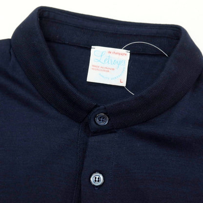【中古】ルトロワ Letroyes コットン 半袖ポロシャツ ダークネイビー【サイズL】【 状態ランクA 】【 メンズ 】
