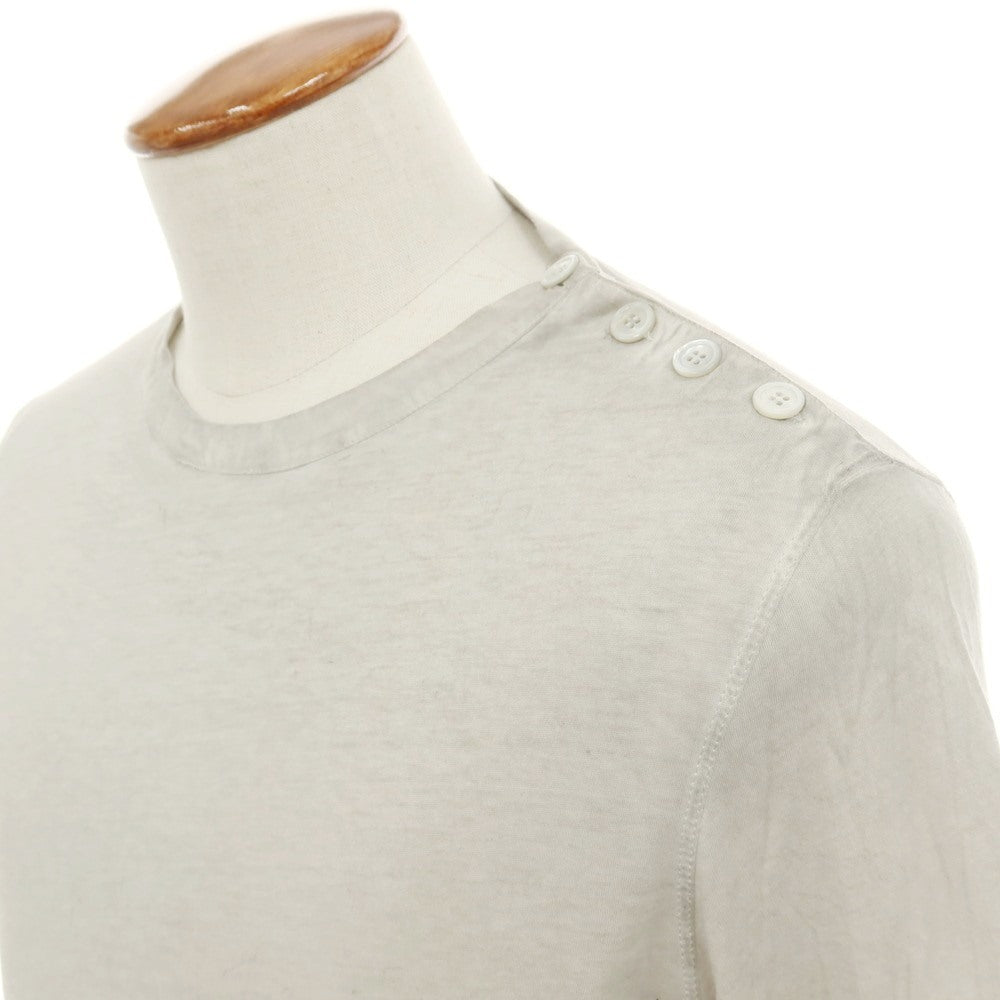 【中古】マジェスティック フィラチュール オム MAJESTIC FILATURES HOMME コットン クルーネック 長袖Ｔシャツ ライトグレージュ系【サイズM】【 状態ランクB 】【 メンズ 】