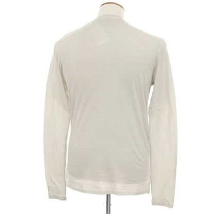 【SALE30%OFF/返品不可】【中古】マジェスティック フィラチュール オム MAJESTIC FILATURES HOMME コットン クルーネック 長袖Ｔシャツ ライトグレージュ系【 サイズM 】【 状態ランクB 】【 メンズ 】