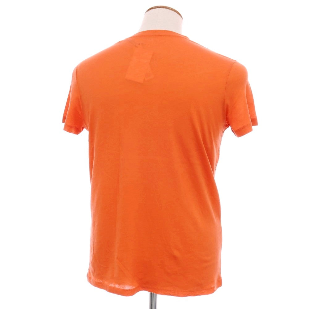 【中古】マジェスティック フィラチュール オム MAJESTIC FILATURES HOMME コットン ヘンリーネック 半袖Ｔシャツ オレンジ【サイズM】【 状態ランクD 】【 メンズ 】