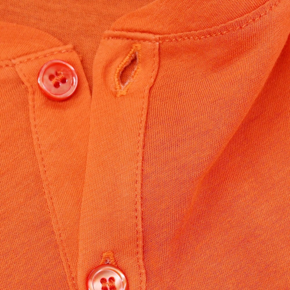 【SALE30%OFF/返品不可】【中古】マジェスティック フィラチュール オム MAJESTIC FILATURES HOMME コットン ヘンリーネック 半袖Ｔシャツ オレンジ【 サイズM 】【 状態ランクD 】【 メンズ 】