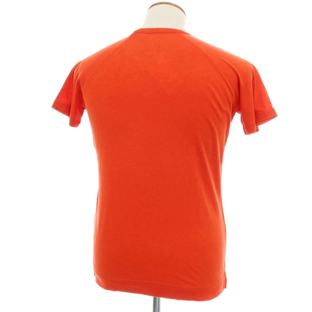 【中古】マジェスティック フィラチュール オム MAJESTIC FILATURES HOMME コットンカシミヤ クルーネック 半袖Ｔシャツ オレンジ【サイズM】【 状態ランクA 】【 メンズ 】