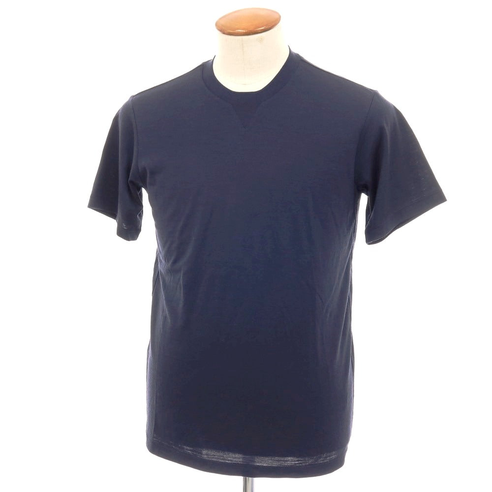 【中古】プラステ PLST ウールポリエステル クルーネック 半袖Ｔシャツ ネイビー【サイズM】【 状態ランクB 】【 メンズ 】