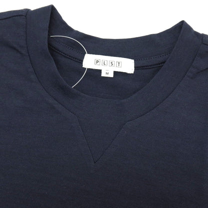 【SALE30%OFF/返品不可】【中古】プラステ PLST ウールポリエステル クルーネック 半袖Ｔシャツ ネイビー【 サイズM 】【 状態ランクB 】【 メンズ 】
