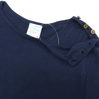 【SALE30%OFF/返品不可】【中古】ルトロワ Letroyes コットン ボートネック プルオーバーニット ネイビー【 サイズM 】【 状態ランクB 】【 メンズ 】