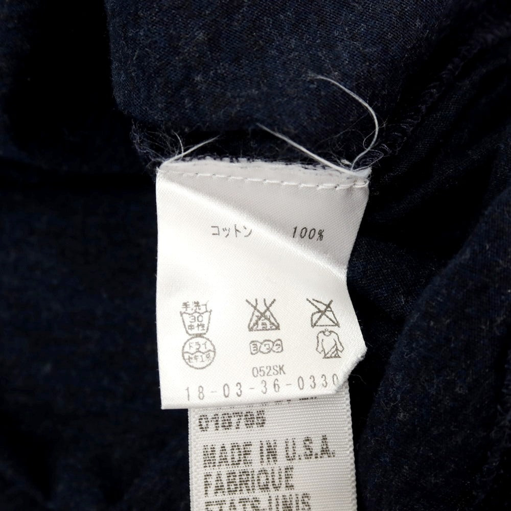 【SALE30%OFF/返品不可】【中古】ジェームスパース JAMES PERSE コットン ヘンリーネック 長袖Ｔシャツ ネイビーxダークグレー【 サイズ 00 】【 状態ランクB 】【 メンズ 】