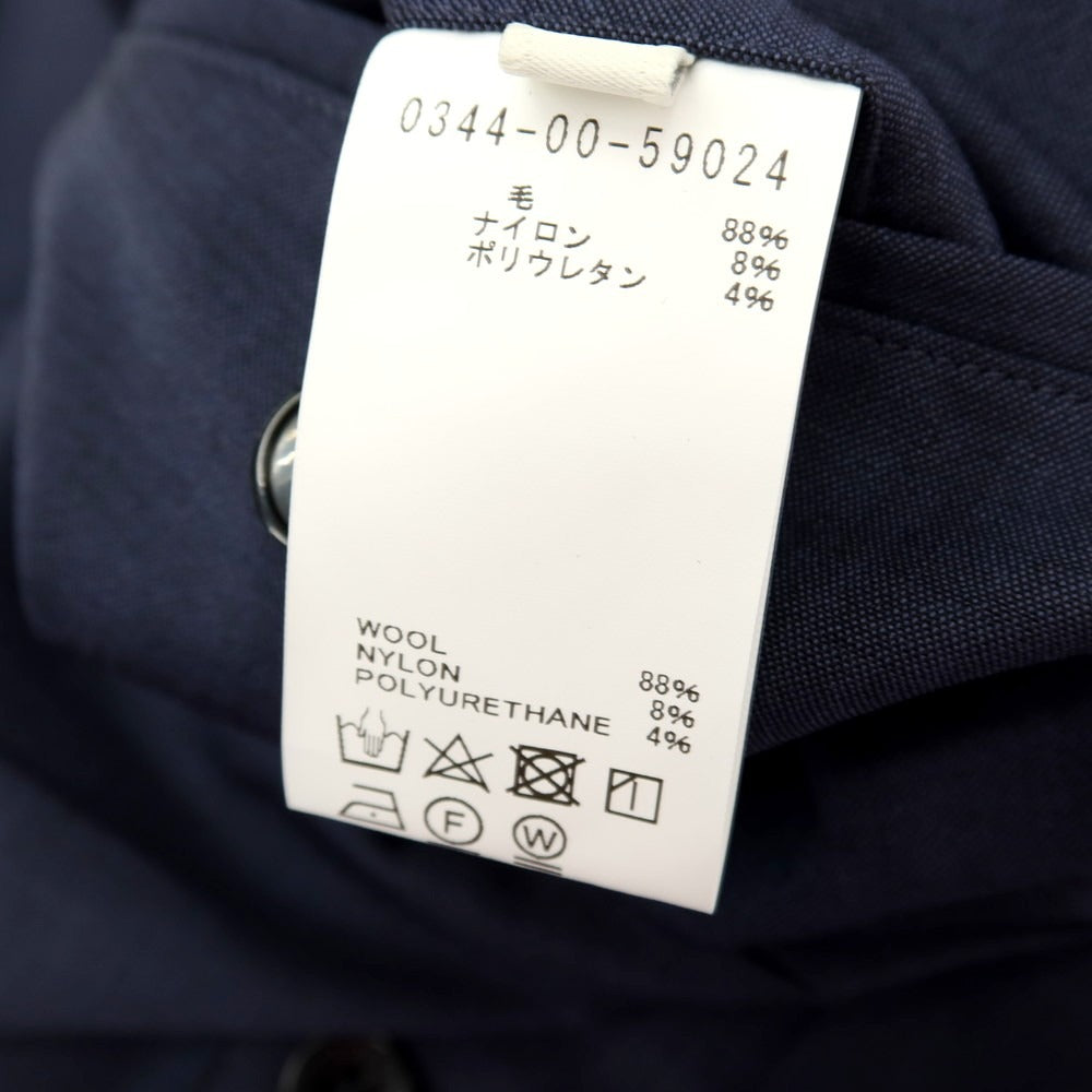 【中古】【未使用】デザインワークス DESIGNWORKS ストレッチ ウールナイロン ドレススラックスパンツ ネイビー【サイズ46】【 状態ランクS 】【 メンズ 】