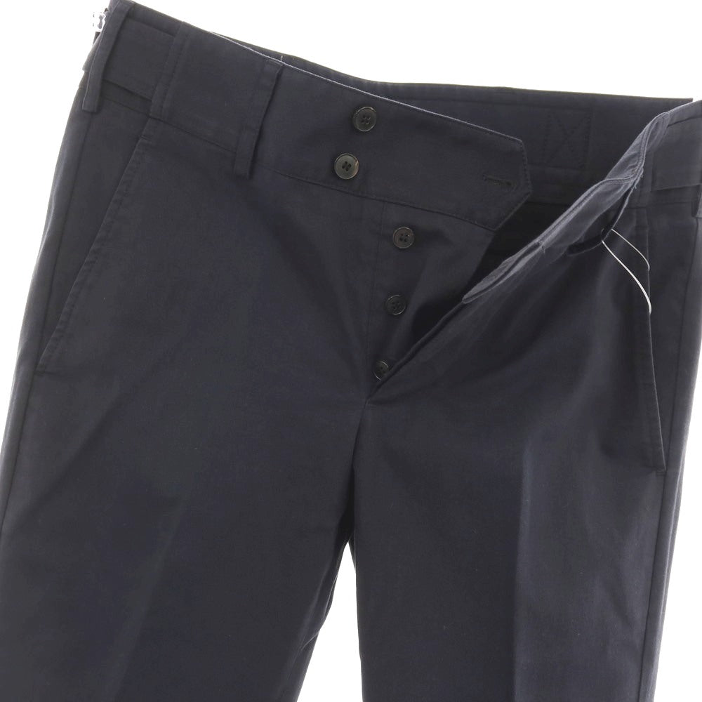 【中古】グッチ GUCCI riding ストレッチ コットン カジュアルスラックスパンツ ネイビー【サイズ44】【 状態ランクB 】【 メンズ 】