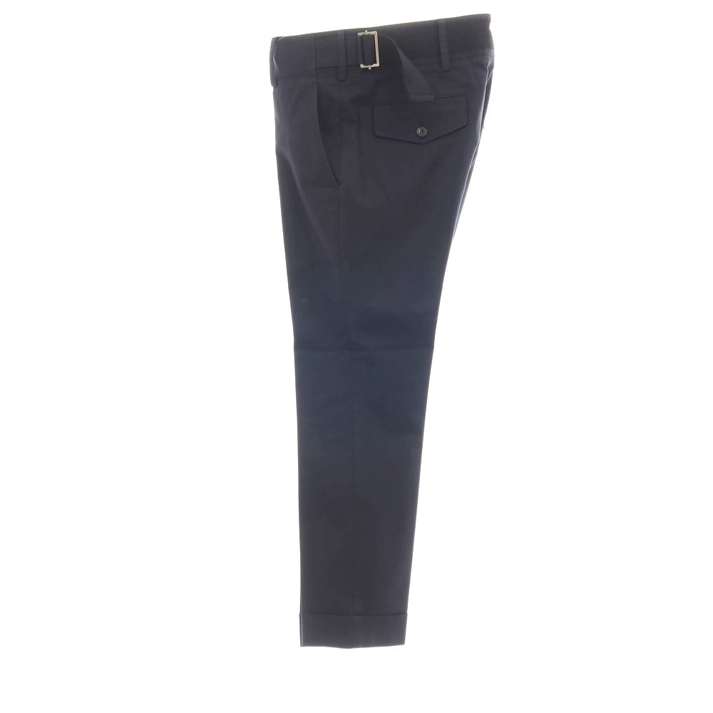 【中古】グッチ GUCCI riding ストレッチ コットン カジュアルスラックスパンツ ネイビー【サイズ44】【 状態ランクB 】【 メンズ 】