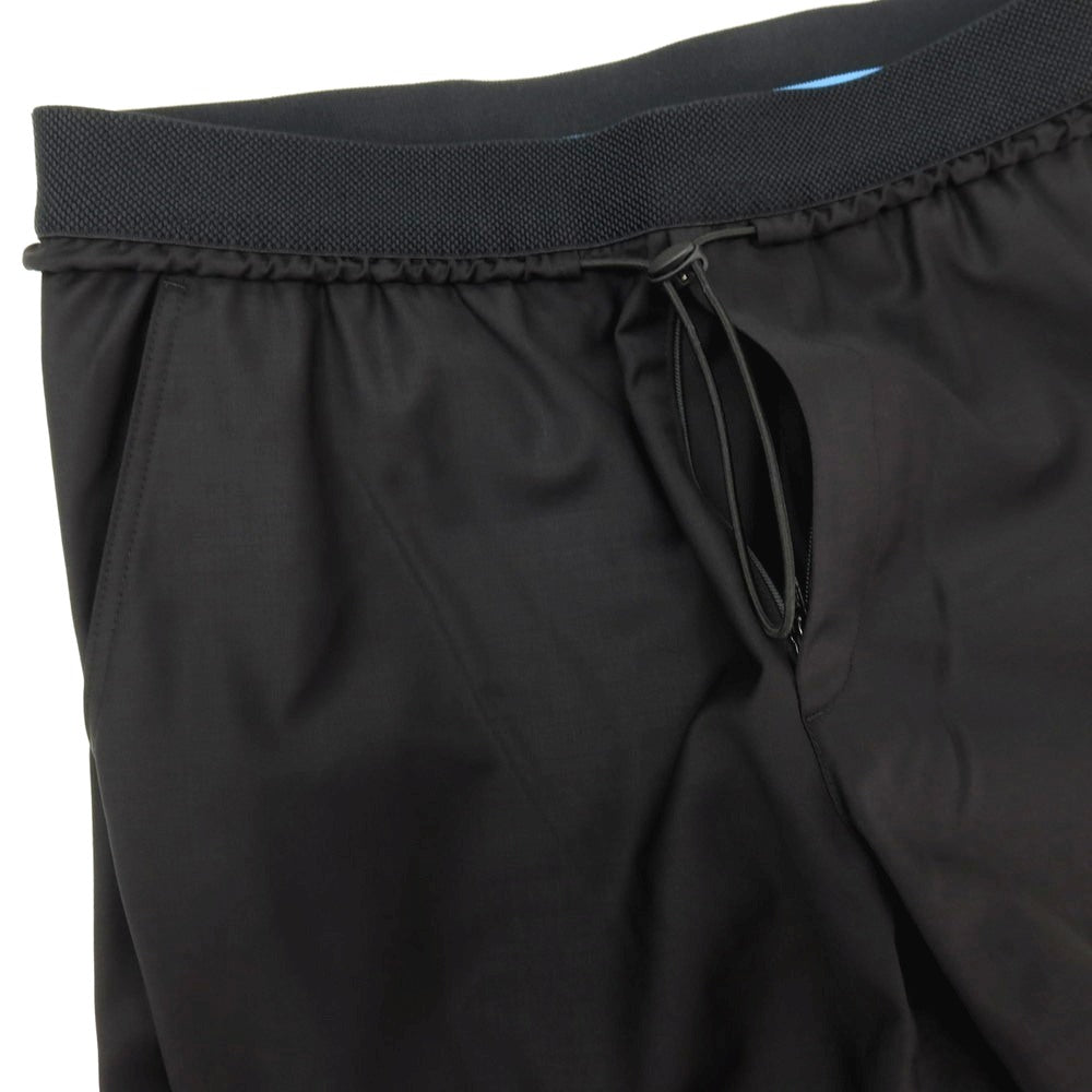 【中古】ナンバーエム NUMBER M ストレッチ ウールナイロン イージーパンツ ブラック【サイズ44】【 状態ランクC 】【 メンズ 】