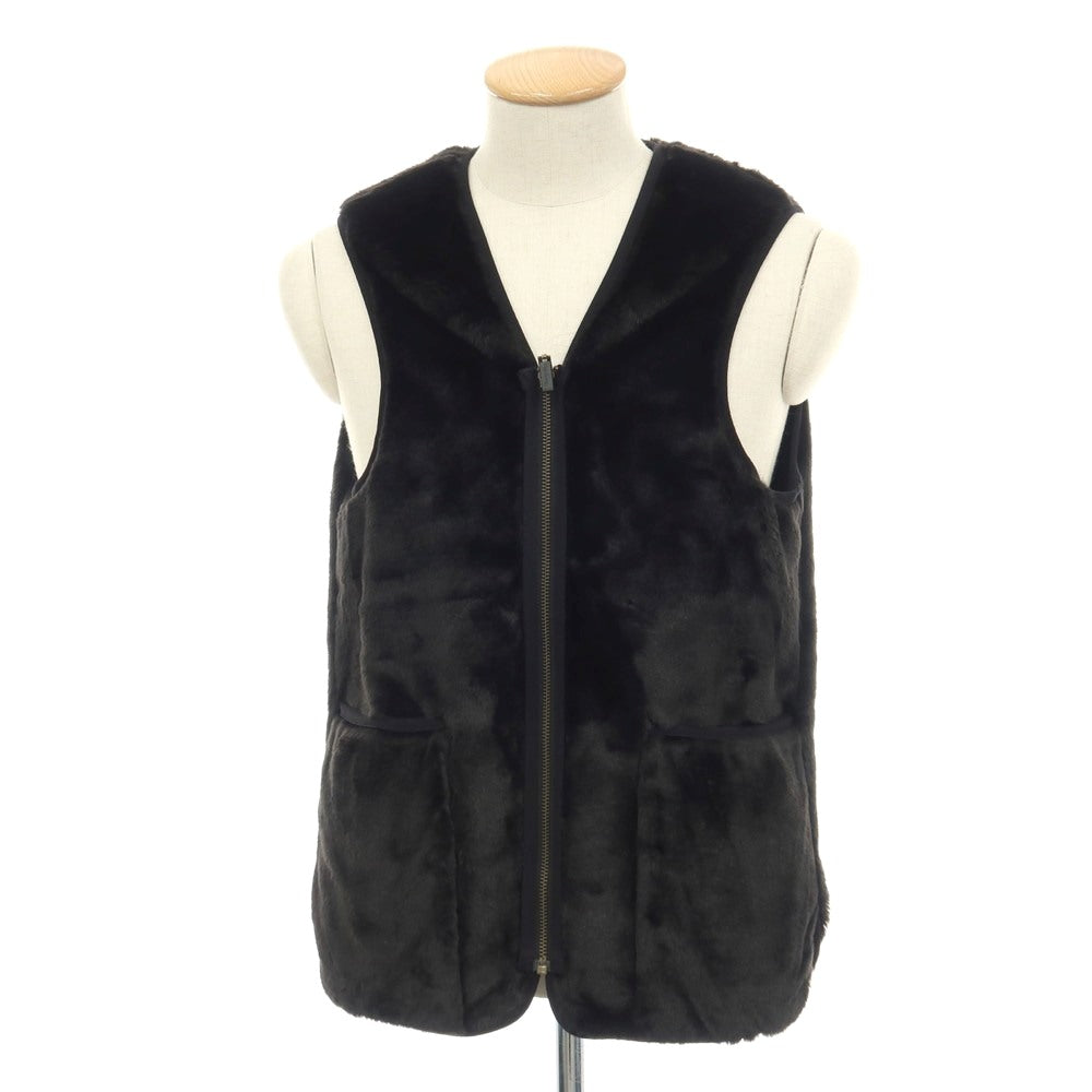 【中古】バブアー Barbour アクリルポリエステル ジップアップ ファー ライナーベスト ブラック【サイズ34】【 状態ランクA 】【 メンズ 】