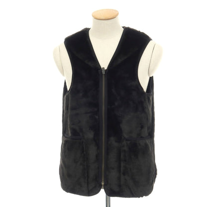 【中古】バブアー Barbour アクリルポリエステル ジップアップ ファー ライナーベスト ブラック【サイズ34】【 状態ランクA 】【 メンズ 】