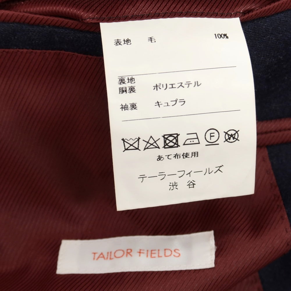 【中古】テーラーフィールズ tailorfields スリーピース ウール 2つボタンスーツ ネイビー【サイズ上38/下79/ジレ44】【 状態ランクB 】【 メンズ 】