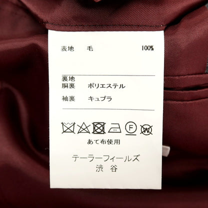 【中古】テーラーフィールズ tailorfields ウール ストライプ 2つボタンスーツ グレー【サイズ上38/下79】【 状態ランクB 】【 メンズ 】