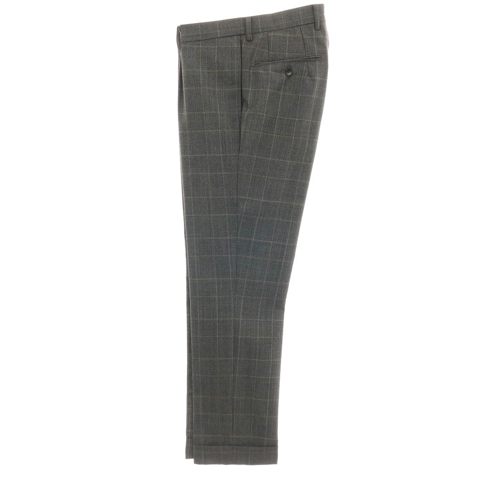 【中古】スーツセレクト SUIT SELECT ウール チェック 2つボタンスーツ グレー【サイズA4】【 状態ランクA 】【 メンズ 】