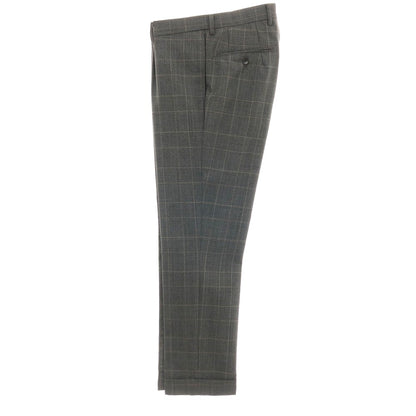 【中古】スーツセレクト SUIT SELECT ウール チェック 2つボタンスーツ グレー【サイズA4】【 状態ランクA 】【 メンズ 】